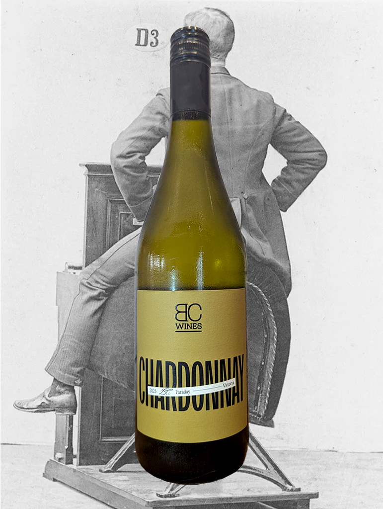 A bottle of BC Wines Chardonnay 2025 from Faraday, Victoria