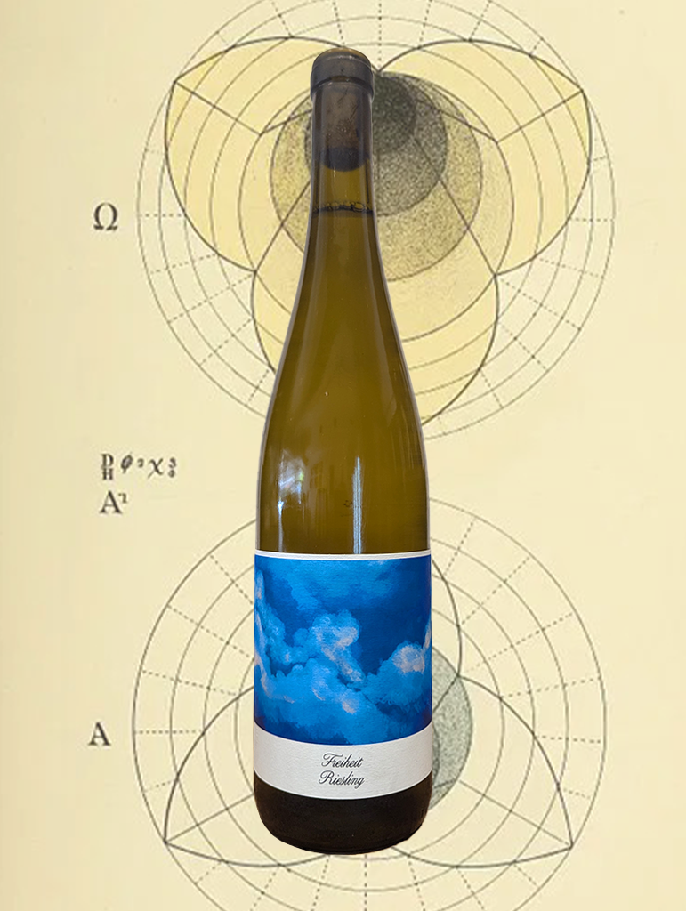 A bottle of Bianka und Daniel Schmitt ‘FREIHEIT’ Riesling 2023 from Rheinhessen, Germany