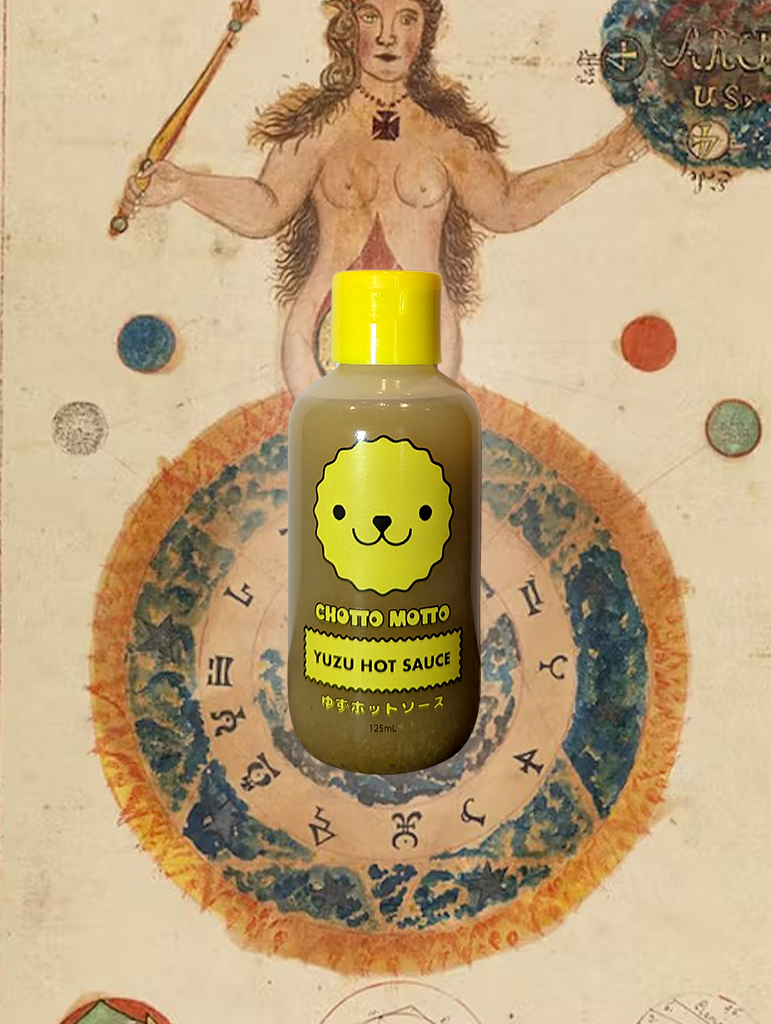 A bottle of  Chotto Motto 'Yuzu' Hot Sauce from Victoria, Australia