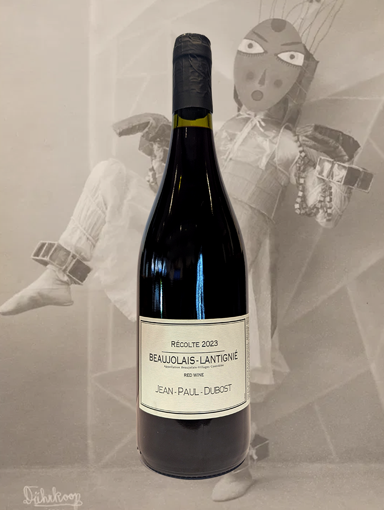 A bottle of Dubost Beaujolais-Villages 'Lantignie' Rouge 2024 from Beaujolais, France