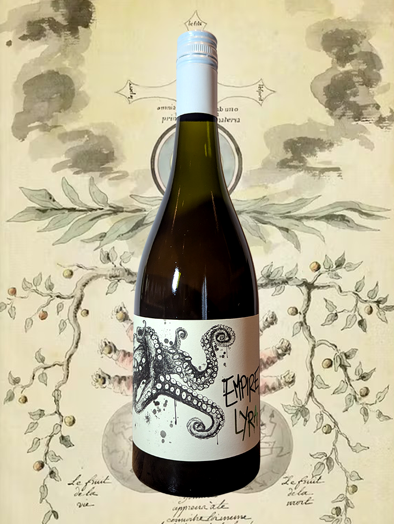 A bottle of Empire of Dirt 'Lyra' Chardonnay 2022 from Geelong - A classic and elegant Chardonnay from the Geelong region