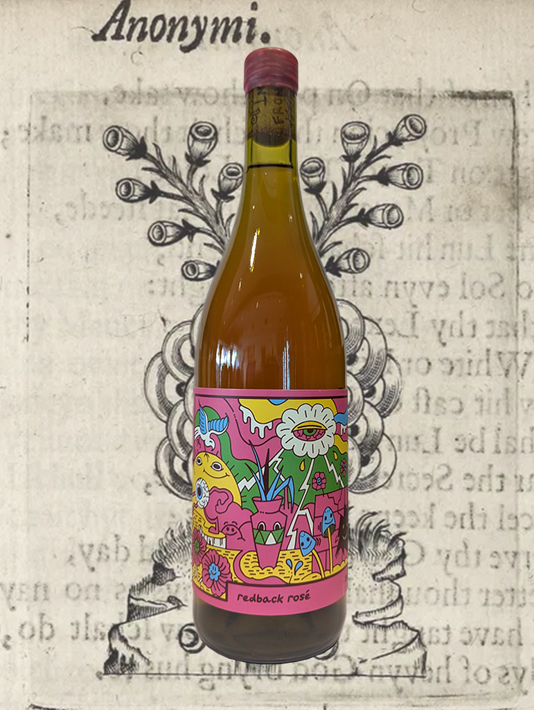 A bottle of Front Left 'Redback Rosé' 2025 from Mudgee, NSW - A banging first time Rose from our friends at Front Left Wines.