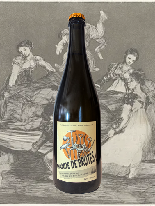 A bottle of La Colombiere 'Bande de Brutes' Sparkling 2021 from South West, France - Fresh and lively sparkling from the south of France.