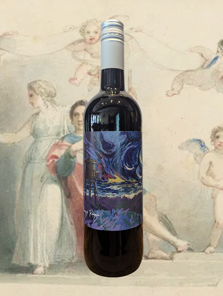 A bottle of Lalaurie 'L’Orage' Rouge 2023 from Languedoc, France - A striking Red from the French South that's fresh and easy drinking while also poised and full of depth.