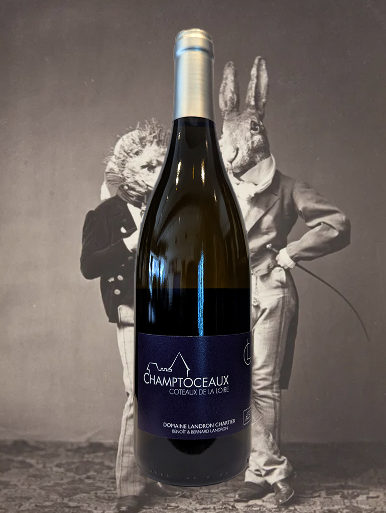 A bottle of Landron Chartier ‘Champtoceaux’ Muscadet Coteaux de la Loire 2019 from the Loire Valley, France - A generously expressive Muscadet.