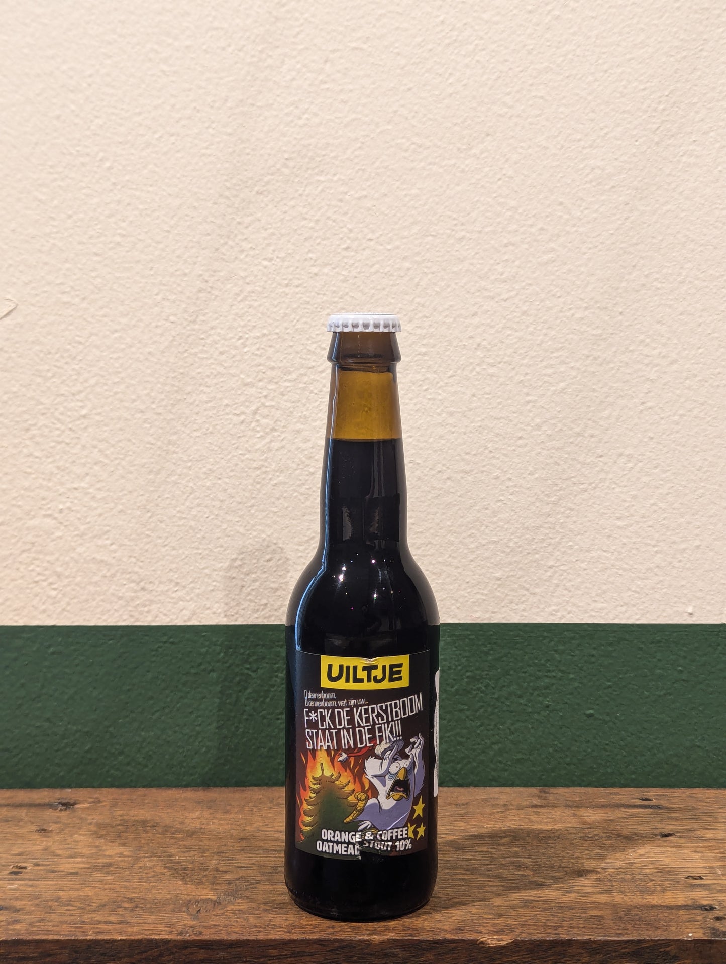 Uiltje 'F*ck de Kerstboom staat in de fik!' Oatmeal Stout | Craft Beer, Netherlands