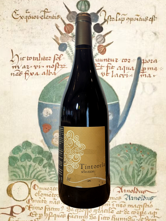 A bottle of Ribiera 'Tintorela Rouge' Red Blend 2019 from Languedoc, France - A juicy, fruity, summer red from the Languedoc in the South of France