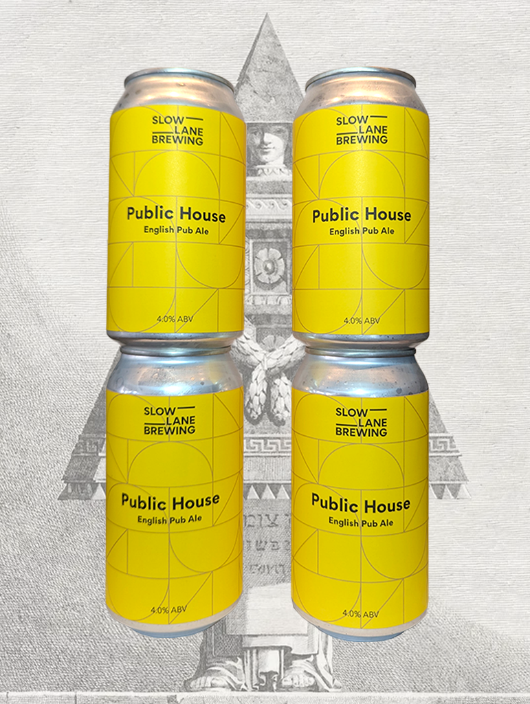 A can of Slow Lane 'Public House' English Pub Ale from Botany, NSW - A classic session-strength English bitter brewed for long afternoons and good company.