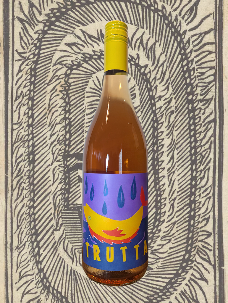 A bottle of Trutta Rosé 2023 from Bendigo, VIC - A Rosé that's bright red in all aspects - colour, aroma, and flavour!