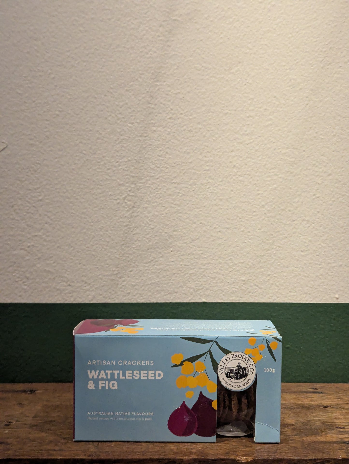 Valley Produce 'Wattleseed & Fig' Crackers | Victoria