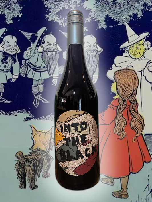 Bottle of Worlds Apart 'Into the Black' Syrah 2024—natural Syrah from McLaren Vale with smoky dark fruit, savoury herbs, and lean, earthy structure.