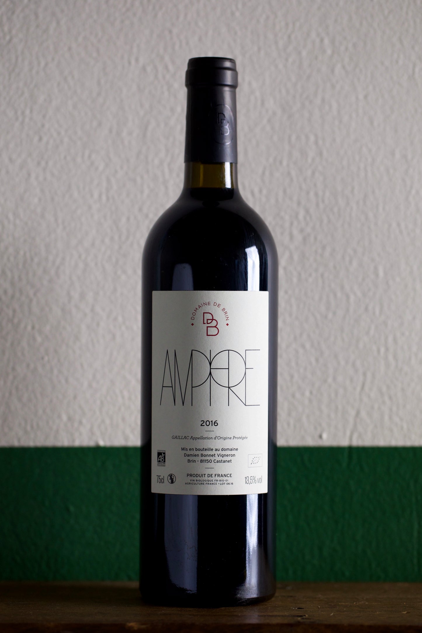 Bottle of Domaine de Brin 'Amphore Rouge' 2016 750ml