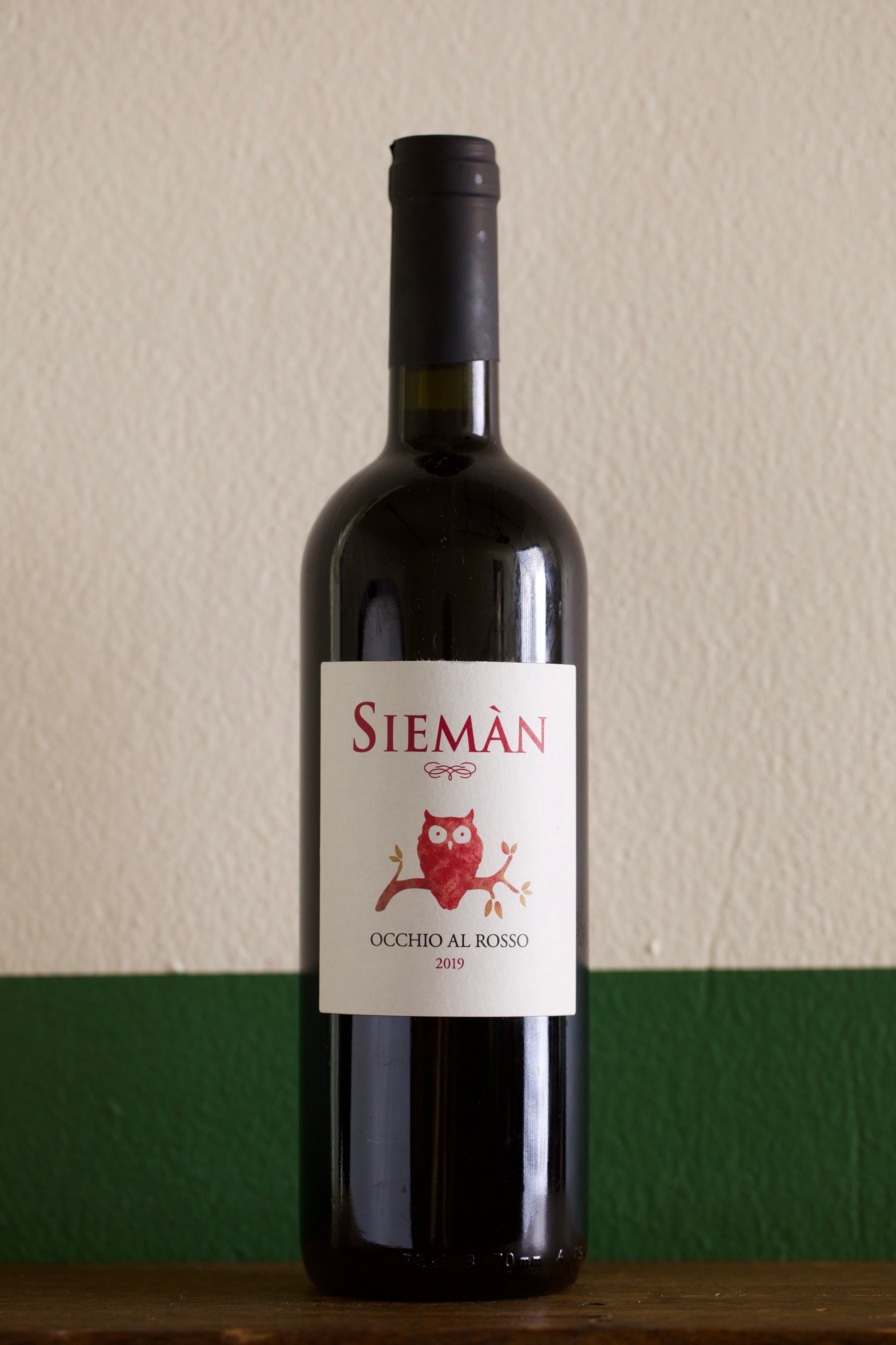 Bottle of Sieman 'Occhio al Rosso' 2018 750ml