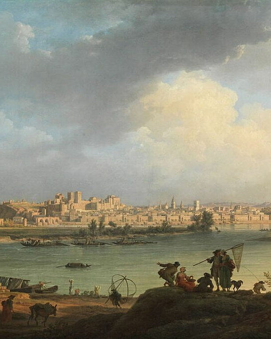 View of Avignon from the right bank of the rhone by claude joseph vernet
