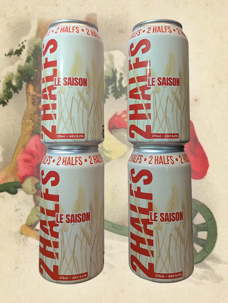 A can of 2Halfs Le Saison from Alexandria, Sydney.