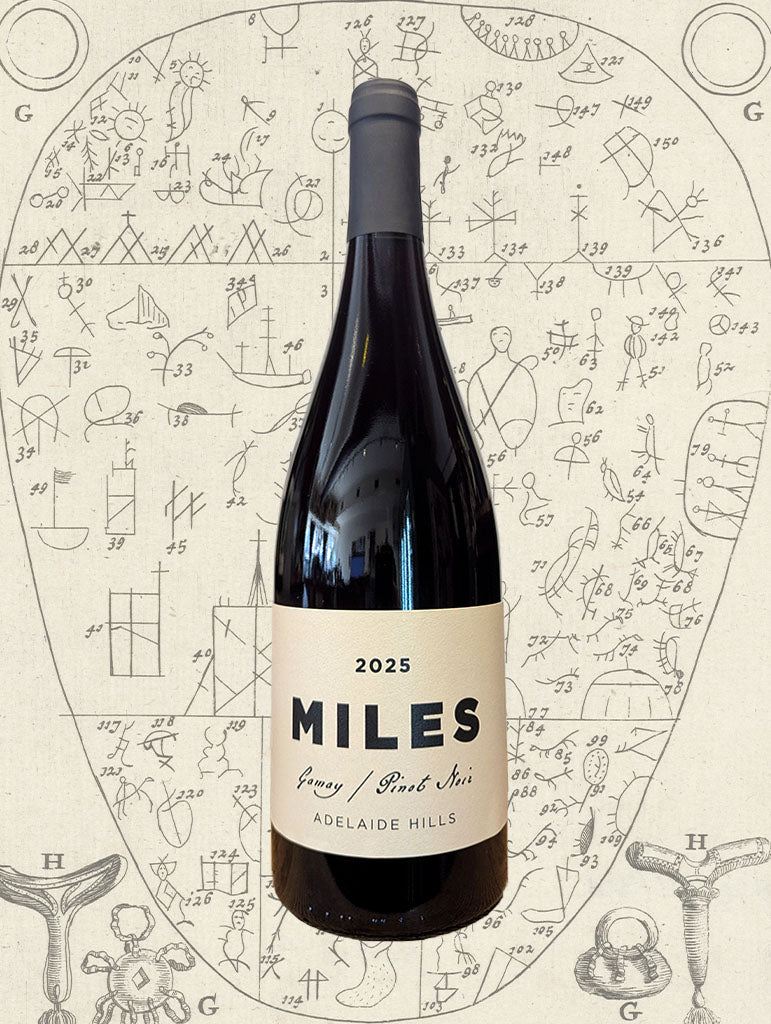 A bottle of Ada Wine Co 'Miles' Gamay-Pinot Noir 2025 from the Adelaide Hills