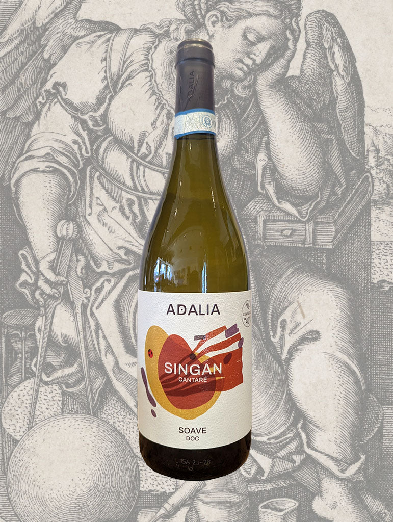 A bottle of Adalia 'Singan' Soave 2025 from Veneto, Italy