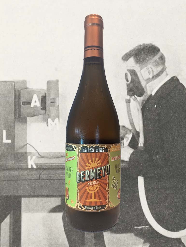 A bottle of Albero 'Bermeyo Naranja' Amber 2021 from La Mancha, Spain