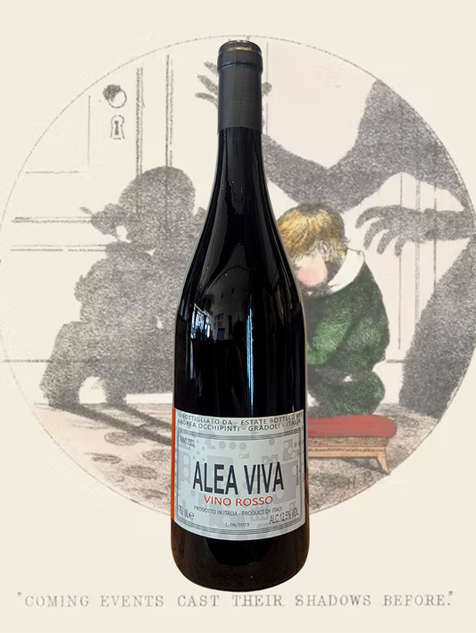 A bottle of Andrea Occhipinti 'Rosso Arcaico' 2022 from Lazio, Italy - An amphora aged Italian red made of even parts Aleatico and Grechetto Rosso! 