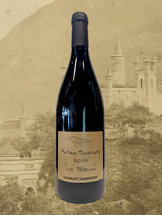 A bottle of Antoine Sanzay 'La Paterne' Saumur-Champigny 2023 from Loire, France