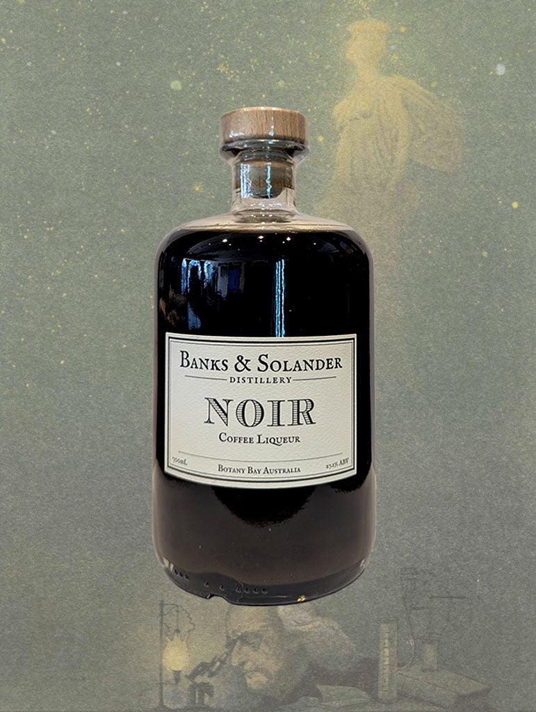 A bottle of Banks & Solander 'Noir Coffee' Liqueur from Botany