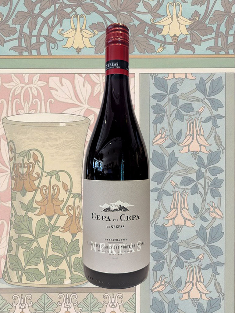 A bottle of Bodegas Nekeas 'Cepa Por Cepa' Garnacha 2024 from Navarra, Spain