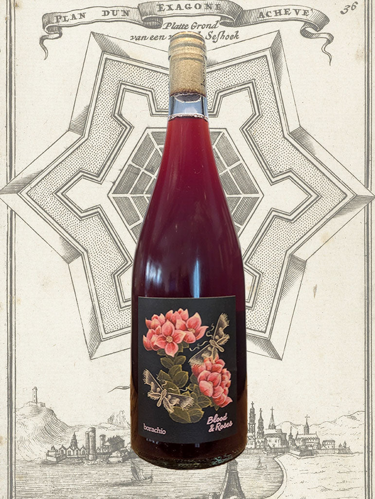 A bottle of Borachio 'Blood & Roses' Chilled Red 2023 from South Australia