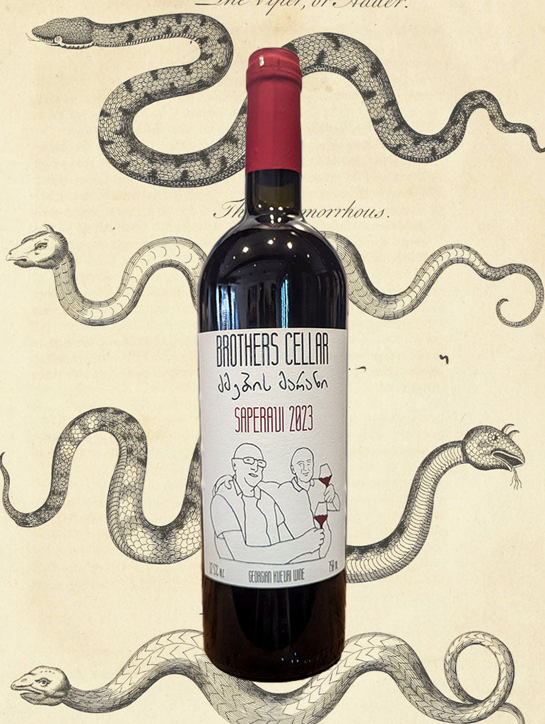 A bottle of Brothers Cellar 'Bolnisi' Saperavi 2023 from Lower Kartli, Georgia