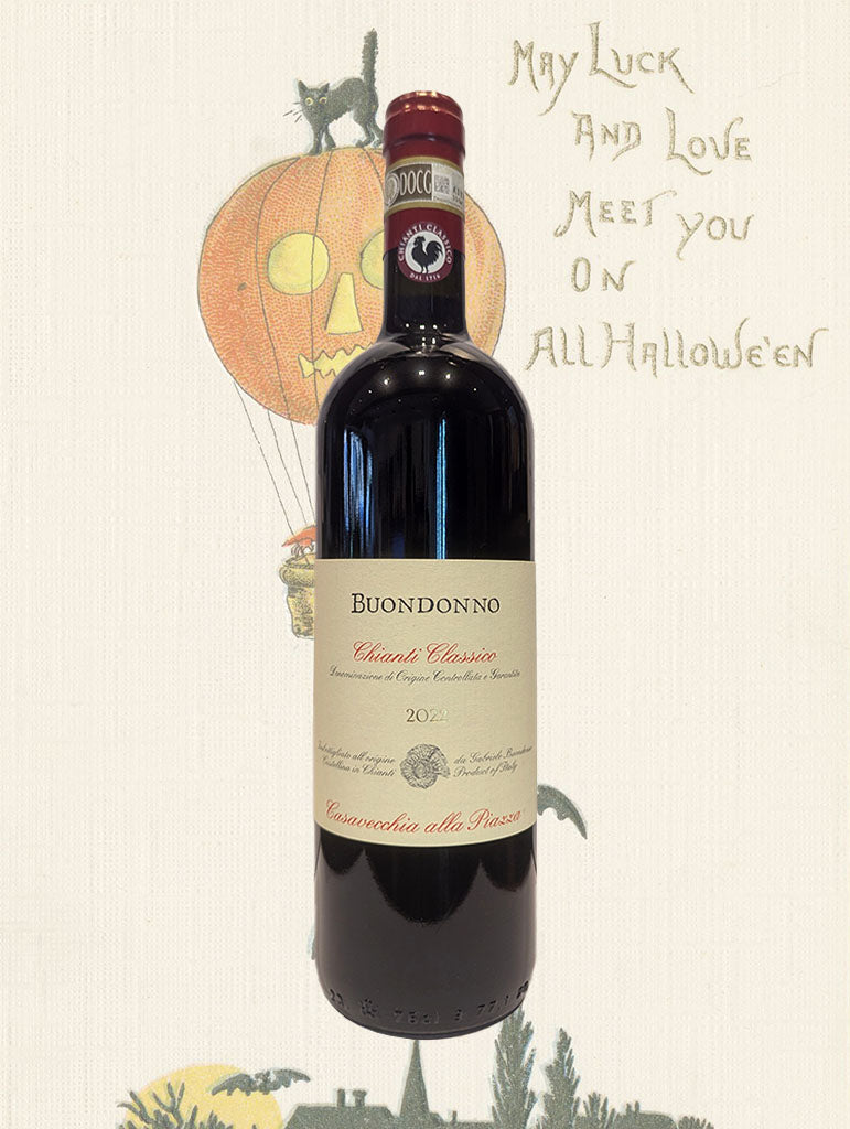 A bottle of Buondonno Chianti Classico 2022 from Tuscany, Italy