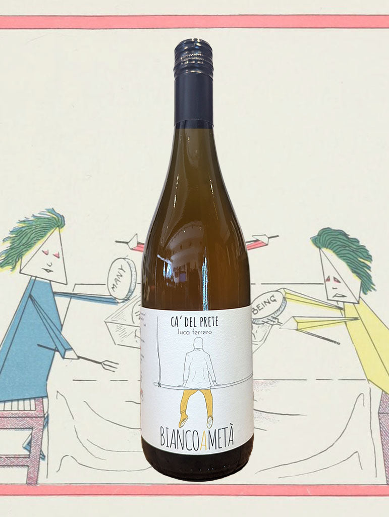 A bottle of Ca del Prete 'Biancoameta' Cortese Blend 2022 from Piemonte, Italy
