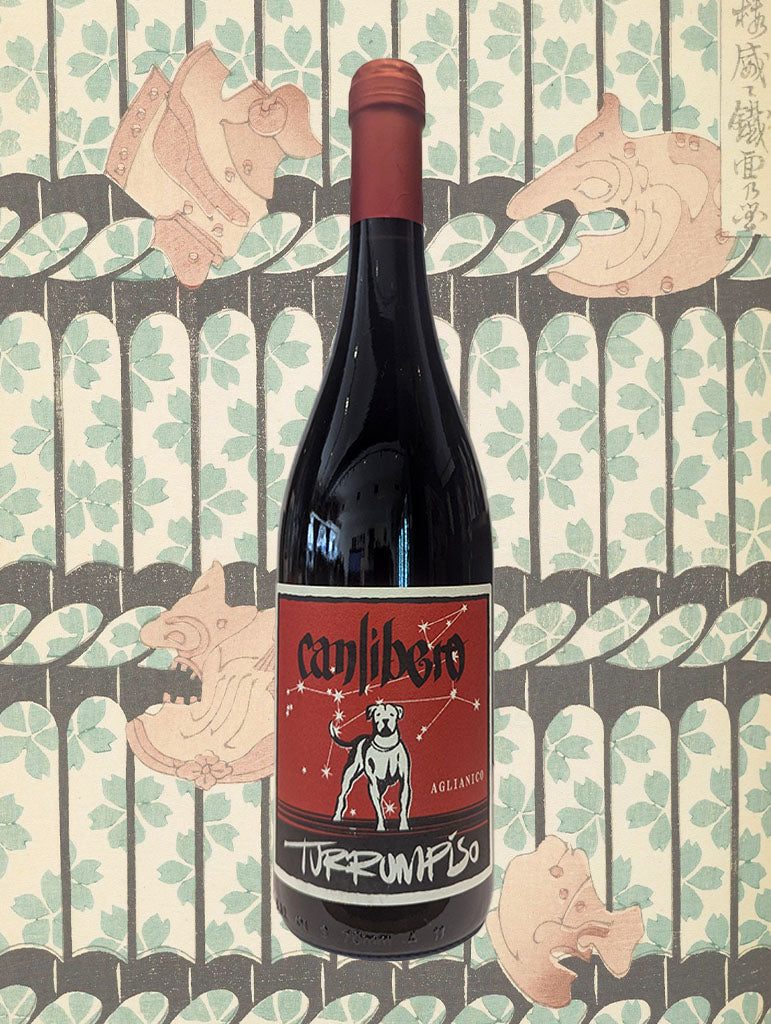 A bottle of Canlibero 'Turrumpiso' Aglianico 2021 from Campania, Italy