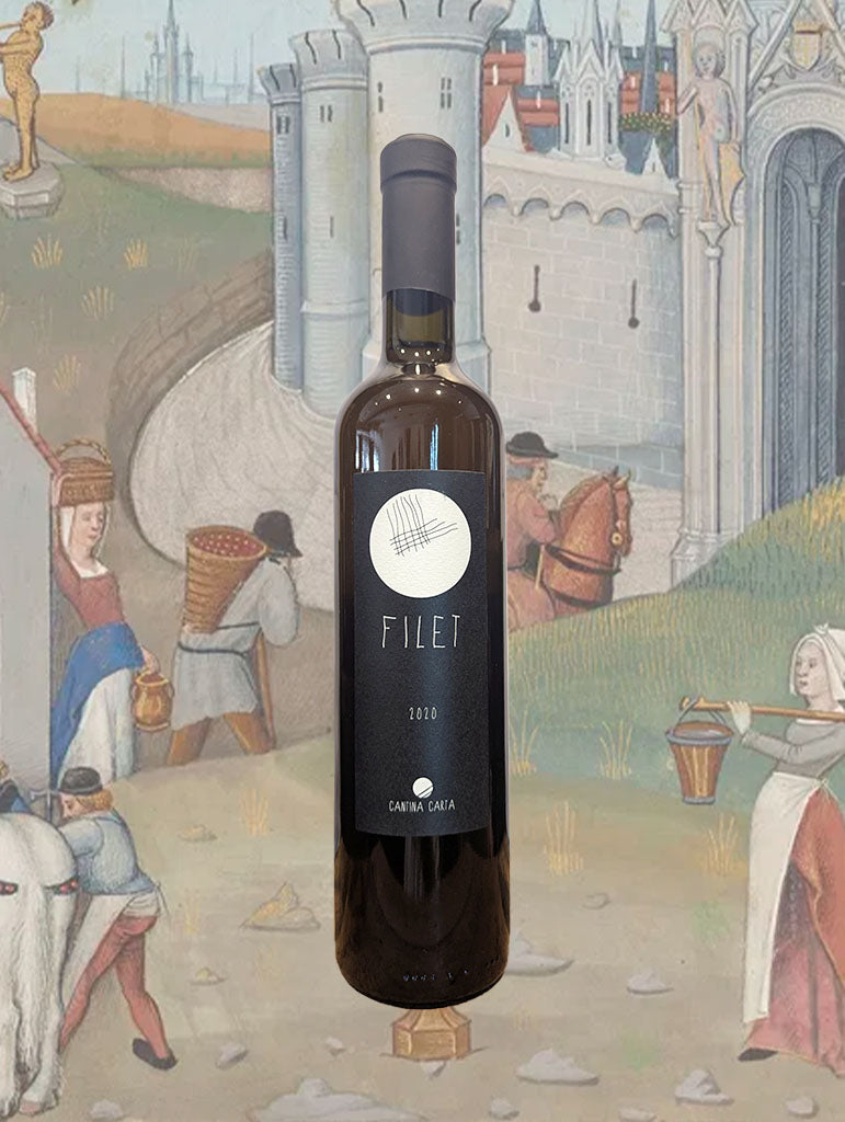 A bottle of Cantina Carta Filet Malvasia 2022 from Sardinia