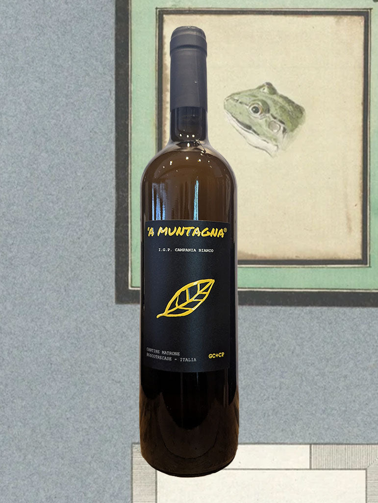 A bottle of Cantine Matrone 'A Muntagna' Bianco 2022 from Campania, Italy
