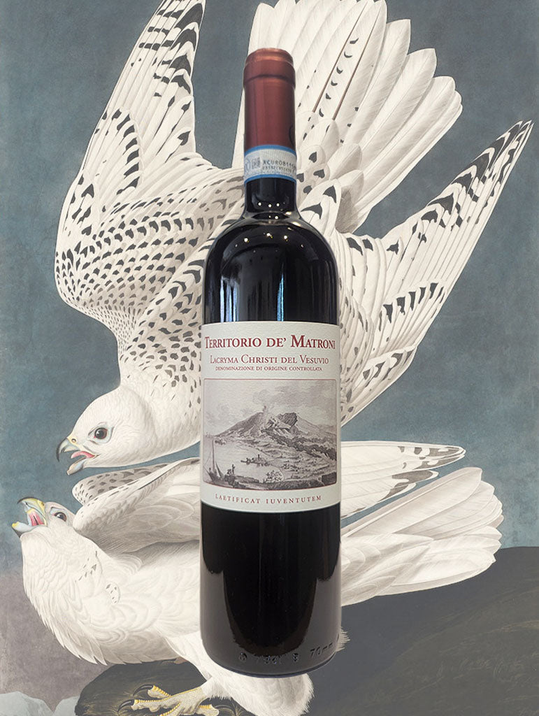 A bottle of Cantine Matrone 'Lacryma Christi del Vesuvio' Rosso 2022 from Campania, Italy