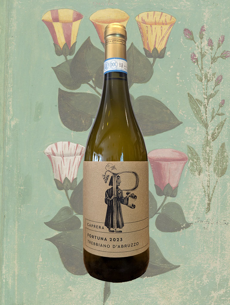 A bottle of Caprera 'Fortuna' Trebbiano d'Abruzzo 2023 from Abruzzo, Italy