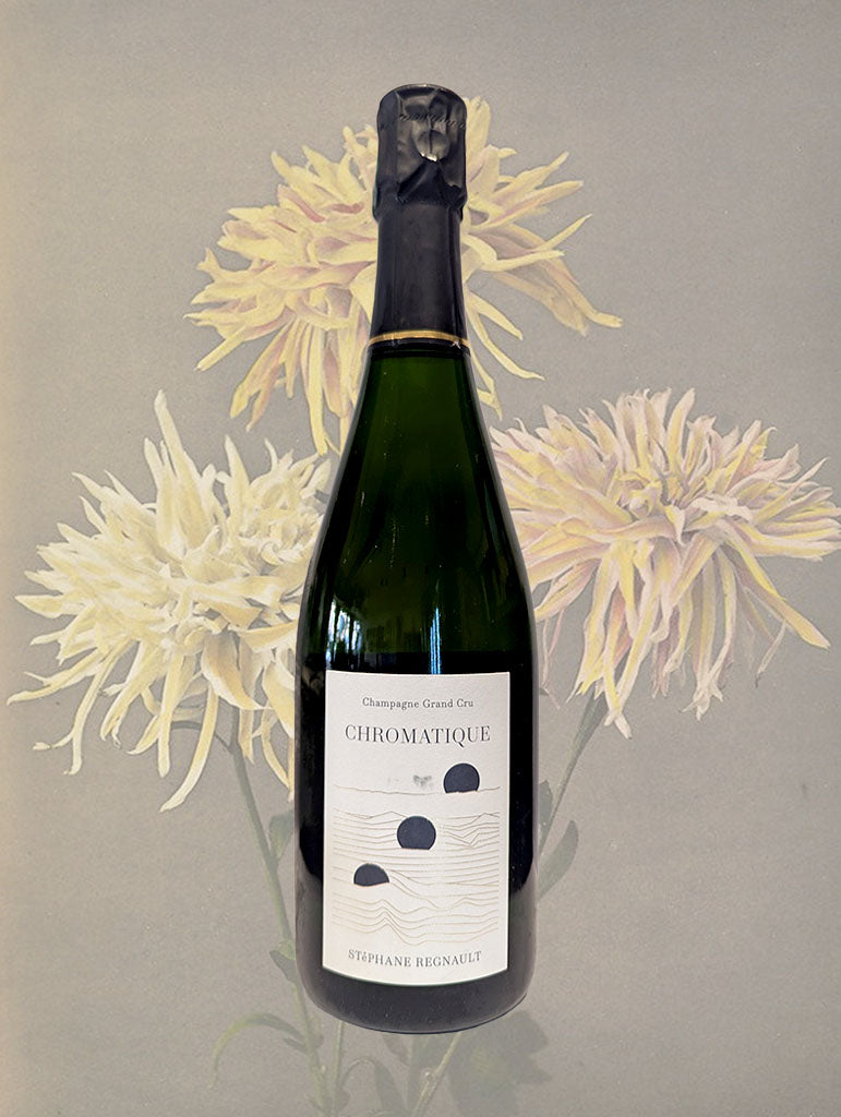A bottle of Champagne Stephane Regnault 'Chromatique' Grand Cru NV from Champagne, France