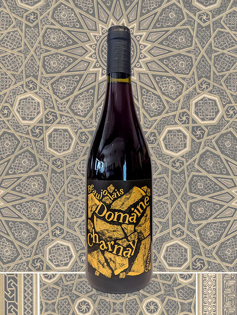 A bottle of Charnay Beaujolais 2023 from Beaujolais, France