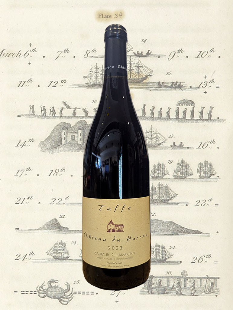 A bottle of Chateau du Hureau 'Tuffle' Saumur-Champigny 2023 from Loire Valley, France