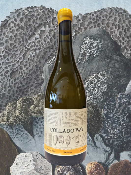 A bottle of Collado Way Chardonnay 2024 from Derwent Valley, TAS - A flavoursome and textural Chardonnay from south-west Tasmania.