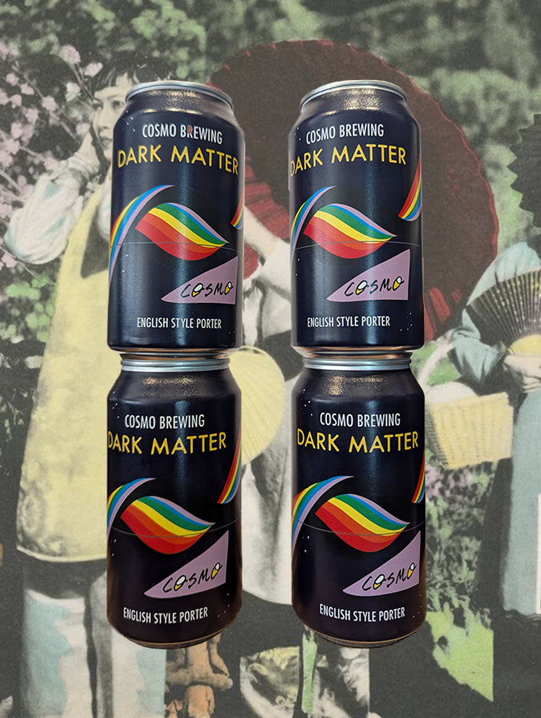 A can of Cosmo 'Dark Matter' English Style Porter from Bathurst, NSW