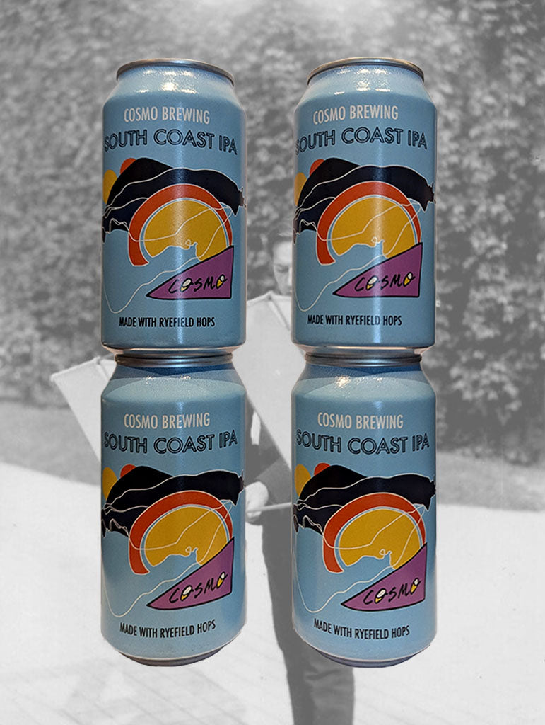 A bottle of Cosmo 'South Coast' IPA from Bathurst