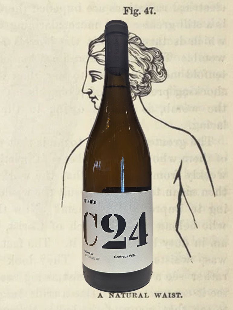 A bottle of Criante 'C24' Catarratto 2024 from Sicily, Italy