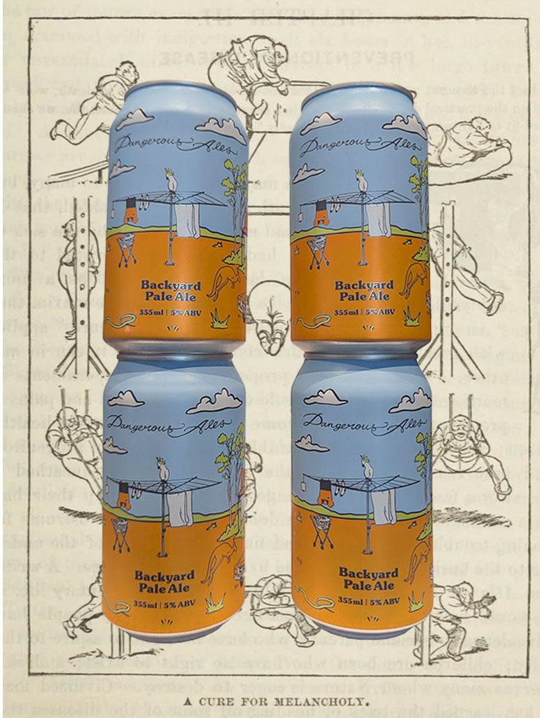 A can of Dangerous Ales 'Backyard' Pale Ale from Milton, NSW