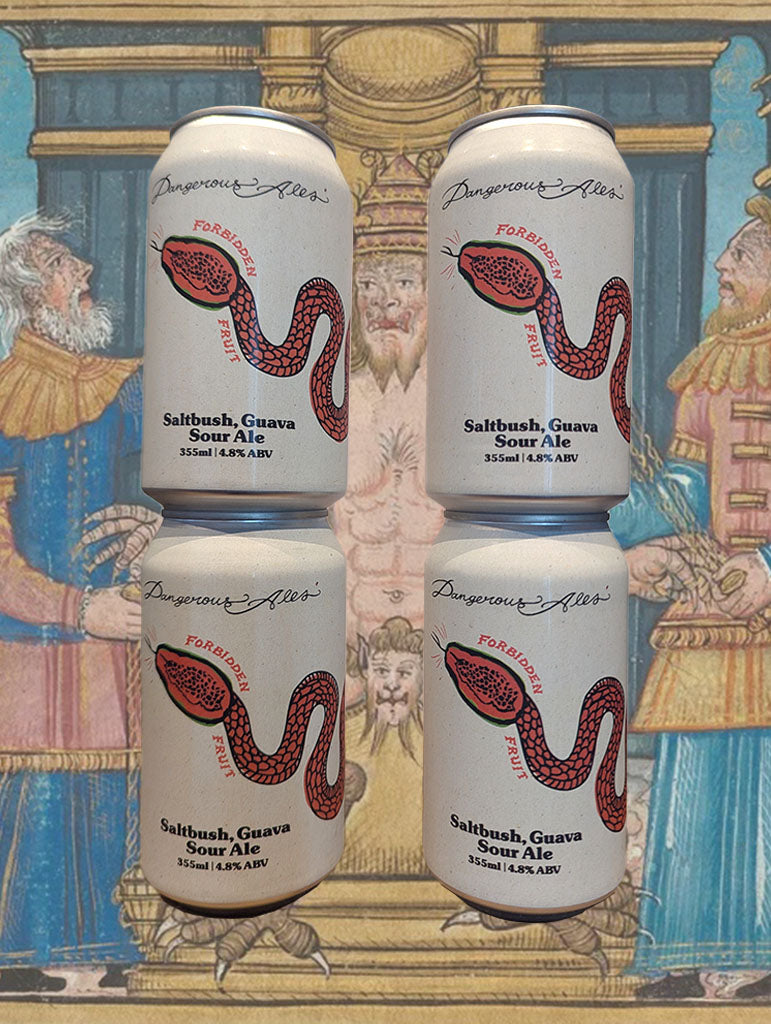 A can of Dangerous Ales 'Forbidden Fruit' Saltbush and Guava Sour Ale from Milton 