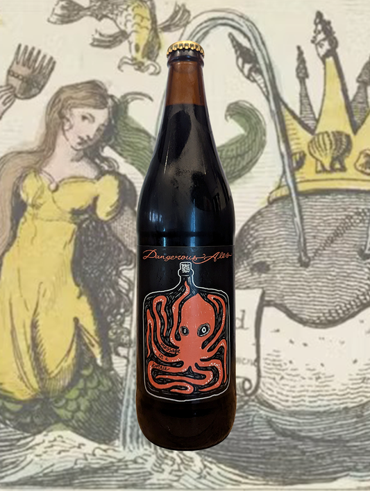 A can of Dangerous Ales' Message in a Bottle' Imperial Stout from Milton, NSW - Rich, bold and decadently smooth. This imperial stout spent six months resting in American maple bourbon barrels, soaking up layers of sweet oak, vanilla, toasted maple, and warm spirit heat. On the nose, expect intense aromas of dark chocolate, molasses, and maple candy. The palate opens with roasted malts, espresso, and sticky toffee, followed by waves of bourbon warmth, charred oak, and a lingering maple syrup finish. Full-bo