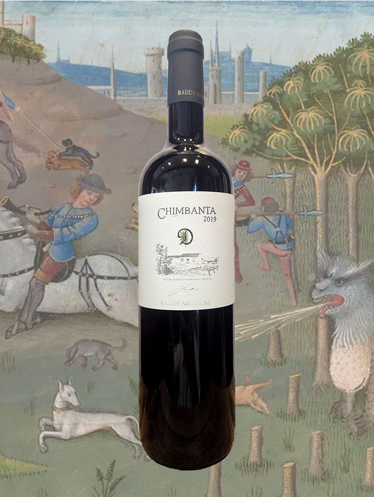 A bottle of Dettori Chimbanta 2019 from Sardinia
