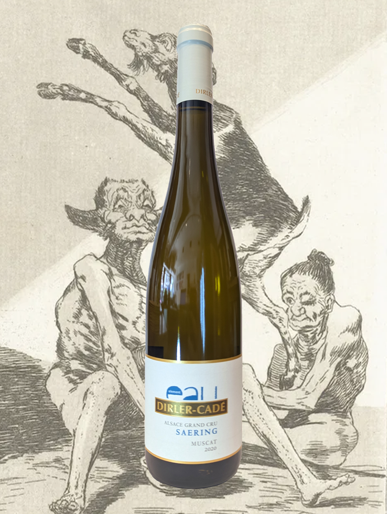 A bottle of Dirler-Cade 'Eau' Alsace Grand Cru Searing Muscat 2022 from Alsace, France