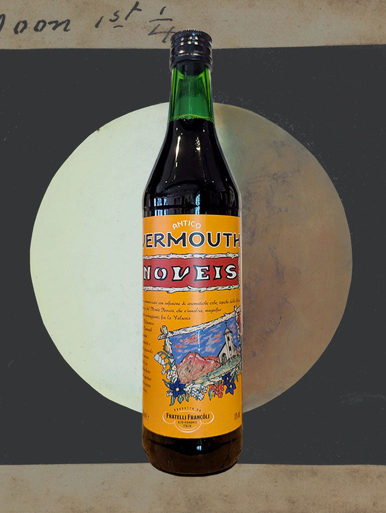 A bottle of Distillerie Francoli 'Noveis Antico' Vermouth from Piemonte, Italy