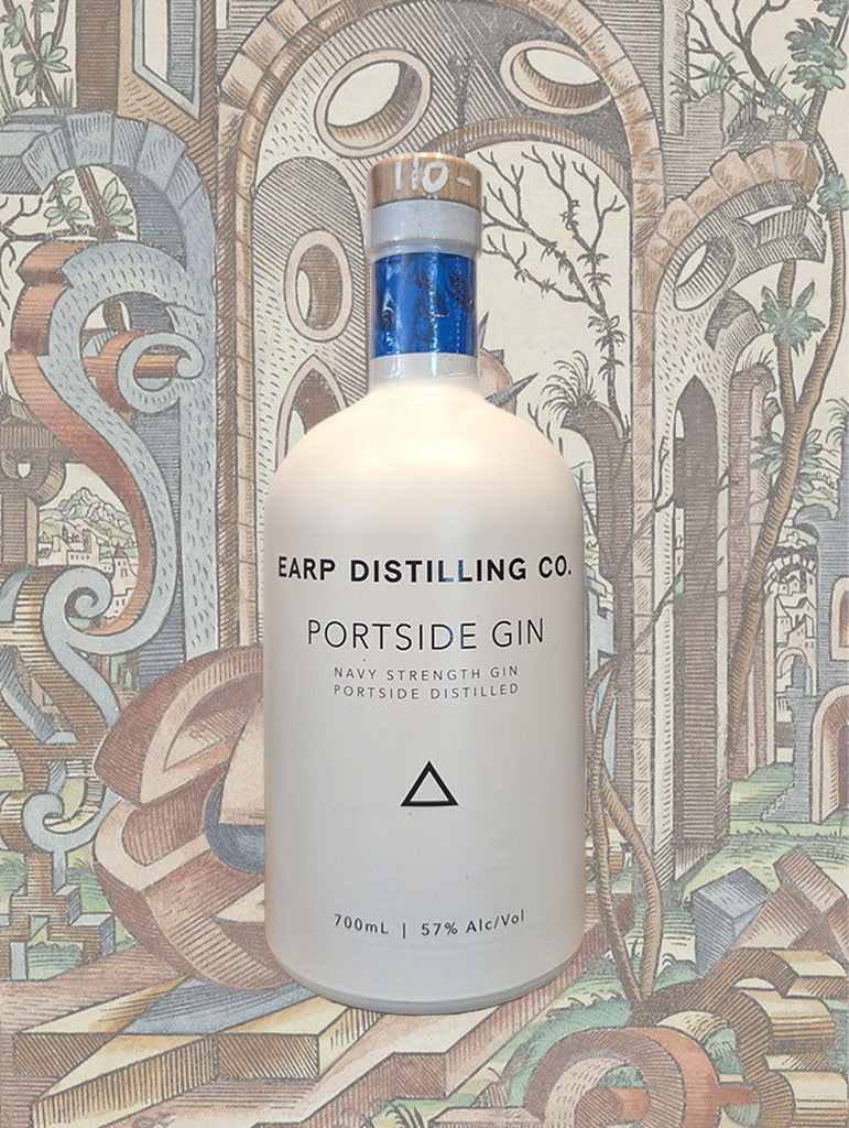 A bottle of Earp Distilling Co. 'Portside' Gin from NSW, Australia