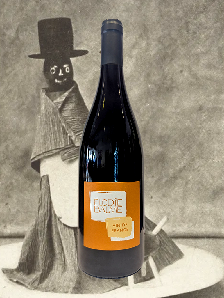 A bottle of Elodie Balm VDF Rouge 2021 from Southern Rhone, France - An easy drinking red from the Southern Rhone. 